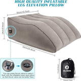 Wedge Pillow for Sleeping - Inflatable Leg Elevation Pillow for Swelling,Circulation,Leg & Back Pain Relief,Leg Support Polyvinyl Chloride Pillow for After Aurgery,Hip,Foot,Ankle Recovery