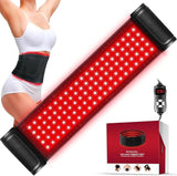 Red Light Therapy for Body, Infrared Light Therapy for Shoulder Waist Muscle Pain Relief, Upgraded 3 in 1 Led Beads, 660nm&850nm Near Infrared Light Therapy Belt Wrap Timer Remote Control