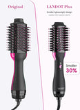 Hair Dryer Brush Volumizer - 4 in 1 Hot Air Styler for Drying, Straightening, Curling and Volumizing Hair -60mm Oval Barrel