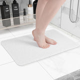 Non-Slip Bathtub Mat, Anti Slip Shower Mat, Fast Drying Bathtub Mats, Foot Scrubber Mat, Anti Slip Mat for Tub, Floor, Bathroom, Kitchen, Home, Hotel (White 60Cm×90Cm)