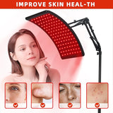 Red Light Therapy Panel for Face and Body, Red Infrared Light Therapy Lamp Led 660nm Red Light-Therapy& 850nm Infrared Light Device for Body