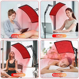 Red Light Therapy Panel for Face and Body, Red Infrared Light Therapy Lamp Led 660nm Red Light-Therapy& 850nm Infrared Light Device for Body