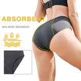 WIMS Bamboo Absorbent Panties for Heavy Flow, Period Underwear for Women and Teens - Leakproof, Soft, Comfortable, Breathable