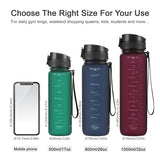 BPA Free 500/800/1000ml Sports Water Bottle