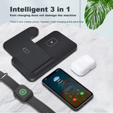 FDAGO Wireless Charger iPhone Charging Station: 3 in 1 Charger Stand Multiple Devices for Apple - iPhone 15 14 Pro Max 13 12 11 - Watch 9 8 7 6 5 4 3 2 Se - Airpods 3 2 Pro