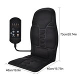 Hailicare Massage Seat Cushion with Heat,10 Vibration Motors Seat Warmer, Back Massager for Chair, Massage Chair Pad for Back,Valentines Day Gifts for Women,Men,Black