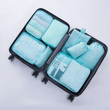 Packing Cubes 7 Pcs Travel Luggage Packing Organizers Set with Toiletry Bag