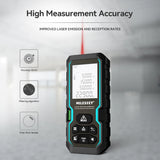 MILESEEY S6 Laser Tape Measure 40M 60M 80M 100M Laser Rangefinder IP54 Electronic Ruler Useful Measurement Tool Laser Measure Device, 229ft Digital Laser Tape Measure with Upgrade Electronic Angle Sensor, ±2mm Accuracy