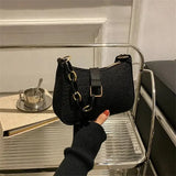 Popular Retro Gentle Temperament Small Square Bag 2024 Autumn Shoulder Handheld Fashion Casual Yankee Underarm Small Square Bag