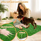 Artificial Grass Dog Pee Pad Professional Dog Potty Training Rug Dog Grass Mat with Drainage Holes Pet Indoor Outdoor Flooring  Professional Dog Grass Mat