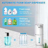 Automatic 80ml USB Rechargeable Electric 4 Level Foaming Soap Dispenser 3 Adjustable Foam Soap Dispenser