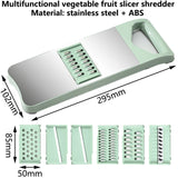 6 In 1 Stainless Steel Multifunctional Safe Manual Vegetable Cutter