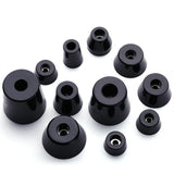 8pcs Foot Pad Full Rubber Tips Table Box Speaker Furniture Leg Shock Stand Absorber Non-slip With Gasket