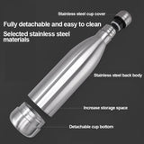 HEE RAK 750ml Secret Hidden Steel Water Bottle Compartment Stash Spot Can Hidding Storage for Cards Keys Cash Safe Money Box