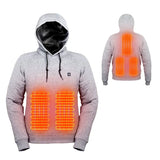 2024 Outdoor Electric USB Heating Sweaters Hoodies Men and Women Winter Warm Heated Clothes Charging Heat Jacket Sportswear