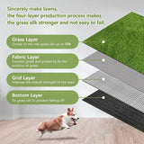 Artificial Grass Dog Pee Pad Professional Dog Potty Training Rug Dog Grass Mat with Drainage Holes Pet Indoor Outdoor Flooring  Professional Dog Grass Mat