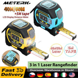 3 In 1 Laser Rangefinder With 5m Tape Measure Ruler LCD Display with Backlight Laser Distance Meter Building Measurement Device , The Almighty Ruler, The Almighty Ruler Tape Measure, Laser Rangefinder with LED Display