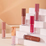 Lápiz labial/brillo de labios líquido mate, resistente al agua, transparente, de alto brillo, de larga duración, 12 unidades/caja