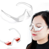 Under Eyes Red Light Therapy Massager Glasses, Micro current Eye face led red light Beauty Device under Eye Massager Eyes Bag Remover for Reduce Dark Circles Puffiness Wrinkles Relax Eye Strain