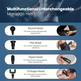 Massage Gun Deep Tissue,Percussion Massager Gun for Athletes Muscle Massage Gun for Pain Relief with 10 Massage Heads & 20 Speeds (Matte Black)