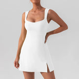 wimSmart 2024 Trending Mini Dress with Built in Shorts & Bra