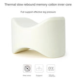 Everlasting Comfort Knee Pillow for Side Sleepers - Memory Foam Leg Pillow for Hip and Back Pain Relief - Comfortable Leg Pillow for Side Sleeping - Adjustable Strap - Sciatica Pain Relief Pillow