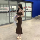 Autumn Pure Sleeveless Dress Women