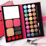 33 Colors Makeup Set with Mirror  (Eye Shadow,Powder, Blush,Lipstick ) for Beginners