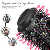 Hair Dryer Brush Volumizer - 4 in 1 Hot Air Styler for Drying, Straightening, Curling and Volumizing Hair -60mm Oval Barrel