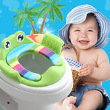 Baby Toilet Potty Seat Children Potty Safe Seat with Armrest for Girls Boy Toilet Training Outdoor Travel Infant Potty Cushion