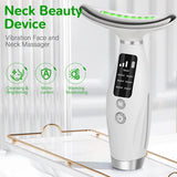 neck face beauty device vibration massage for face and neck, Face Massager Face Sculpting Tool 3 Colour Modes and Vibration for Facial Massager for Double Chin