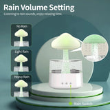 Abay Mushroom Rain Cloud Aroma Diffuser & Humidifier with Colorful Night Lights and Relaxing Rain Water Sounds