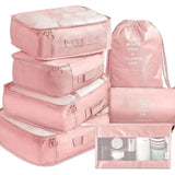 Packing Cubes 7 Pcs Travel Luggage Packing Organizers Set with Toiletry Bag