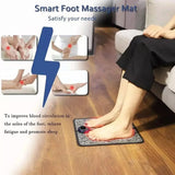 EMS Foot Massager TENS(Model:KTR-2493) for Muscle Relaxation,LCD Display Screen,Back Massager & Legs Massager Pad with Remote Control