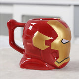 Marvel movie series peripheral Avengers Spider-Man Iron Man ceramic tea coffee mug, cartoon creative personalized water cup exquisite gift