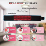 Red Light Therapy for Body, Infrared Light Therapy for Shoulder Waist Muscle Pain Relief, Upgraded 3 in 1 Led Beads, 660nm&850nm Near Infrared Light Therapy Belt Wrap Timer Remote Control