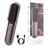 WIMS Cordless Mini Hair Straightening Brush