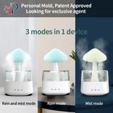 Abay Mushroom Rain Cloud Aroma Diffuser & Humidifier with Colorful Night Lights and Relaxing Rain Water Sounds