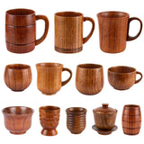 Tazas de madera con gran barriga hechas a mano, tazas con mango de madera de azufaifa, cerveza, té, café, taza de agua y leche, utensilios para Bar de cocina, 1 ud.