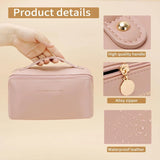 PU Leather Pillow Makeup Bag Ins Style Portable Women's Makeup Bag Travel Toiletries Bag Cosmetics Storage Bag