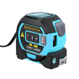 3 In 1 Laser Rangefinder With 5m Tape Measure Ruler LCD Display with Backlight Laser Distance Meter Building Measurement Device , The Almighty Ruler, The Almighty Ruler Tape Measure, Laser Rangefinder with LED Display