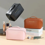 PU Leather Pillow Makeup Bag Ins Style Portable Women's Makeup Bag Travel Toiletries Bag Cosmetics Storage Bag