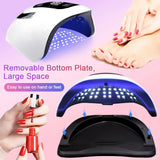 SUN X19 MAX UV LED Nail Drying Lamp 320W Professional UV Nail Dryer Light for Gel Nails 72 Beads Fast Curing Gel Polish, Fast Curing Gel Polish Lamp Auto Sensor 4 Timer Setting Nail Art Drying Tools for Fingernail/Toenail