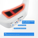 Under Eyes Red Light Therapy Massager Glasses, Micro current Eye face led red light Beauty Device under Eye Massager Eyes Bag Remover for Reduce Dark Circles Puffiness Wrinkles Relax Eye Strain