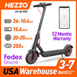 HEZZO 36v 350W 10.4Ah 15.6MPH Electric Scooter Adult HS-04Pro 8.5