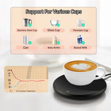 Mug Warmer USB Cup Heater Coffee Tea Cup Warmer Thermostatic Heating Coaster Cup USB Milk Tea Coffee Mug Warmer for Office Home