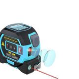 3 In 1 Laser Rangefinder With 5m Tape Measure Ruler LCD Display with Backlight Laser Distance Meter Building Measurement Device , The Almighty Ruler, The Almighty Ruler Tape Measure, Laser Rangefinder with LED Display