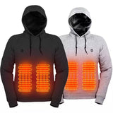 2024 Outdoor Electric USB Heating Sweaters Hoodies Men and Women Winter Warm Heated Clothes Charging Heat Jacket Sportswear