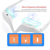 Under Eyes Red Light Therapy Massager Glasses, Micro current Eye face led red light Beauty Device under Eye Massager Eyes Bag Remover for Reduce Dark Circles Puffiness Wrinkles Relax Eye Strain