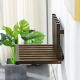 Wall Seat Fold Away Stool Folding Chair Wall Mounted Invisible Shoe Changing Stool Solid Wood